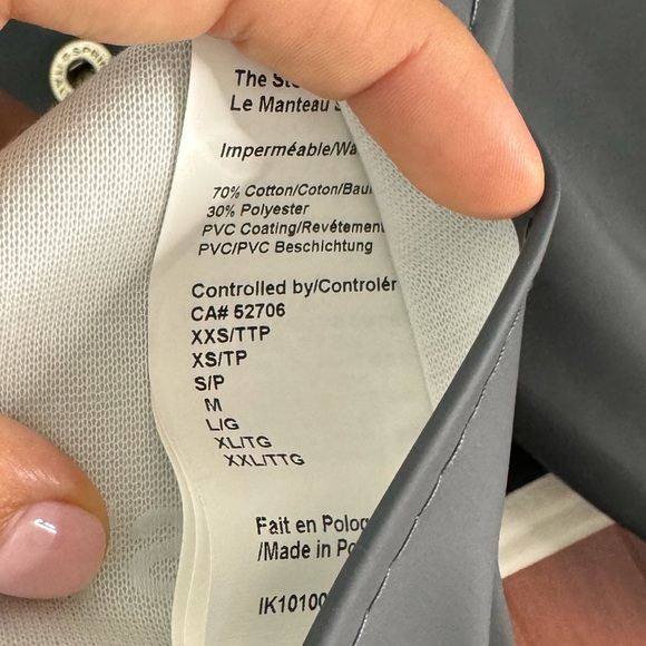 Stutterheim Mosebacke Raincoat (Dark Grey) Button Front Hooded - Picture 6 of 10